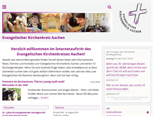 Tablet Screenshot of kirchenkreis-aachen.de
